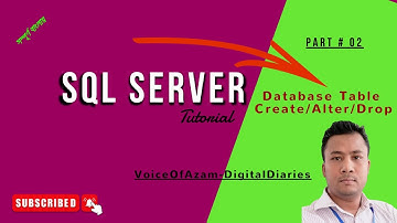 TABLE : CREATE, ALTER, DROP || MS SQL SERVER BANGLA TUTORIAL SERIES || PART-02