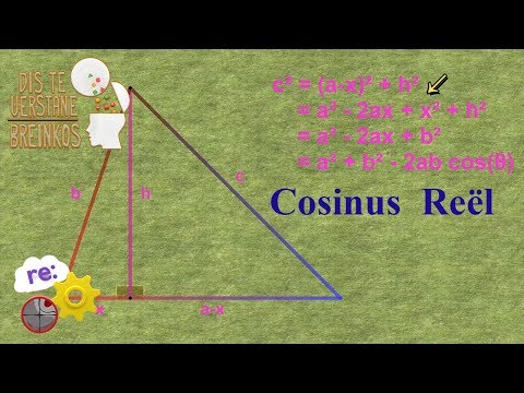 Video: Hoe vind jy die waarde van cosinus van 'n driehoek?