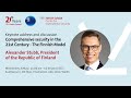 Comprehensive security in the 21st century  alexander stubb president of the republic of finland