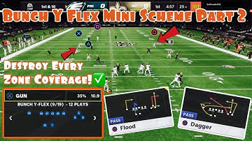 Bunch Y Flex Mini Scheme Part 2: Destroy Every Zone Coverage Using These 2 Plays!