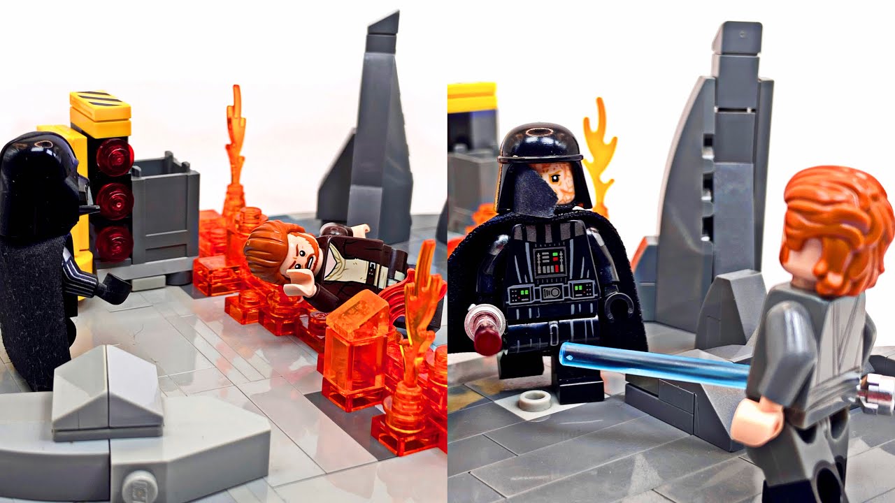 práctica Lima Brújula LEGO Obi-Wan Kenobi vs Darth Vader Duels MOC - YouTube