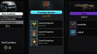 Black Ops 3: Hitting Master Prestige 100 in BO3 + Combat Record