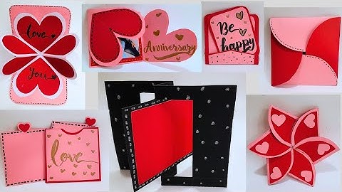 7 Different Card Ideas for Scrapbook/ Explosion box| Scrapbook Cards tutorial