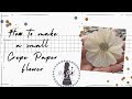 Small Crepe Paper Flower | Easy to make Handmade Flower | Mini Paper Flower