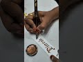 Dinesh Mani Name in Gothic Calligraphy | Metallic Ink Dip Pen | Blackletter Tutorial