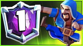 #1 BEST PLAYER is DOMINATING CLASH ROYALE WITH WIZARD?! 🔥