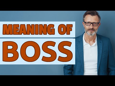 Boss | Meaning of boss