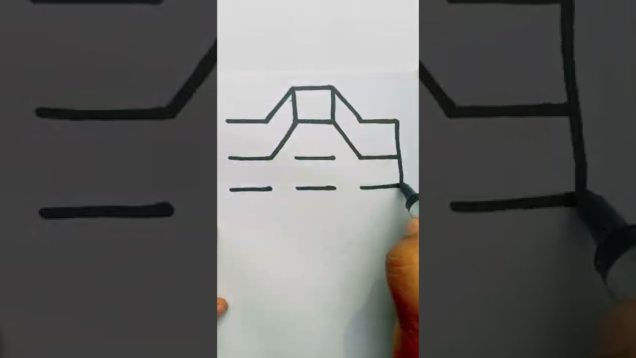 Car drawing from 9 line