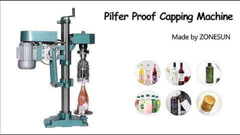 How To Use Pilfer Proof Capping Machine