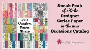 2018 Occasions Catalog Paper Share ~ Pick only the packs you want!