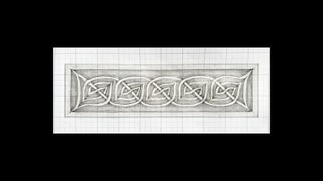 How to draw an interlace spiral knot border