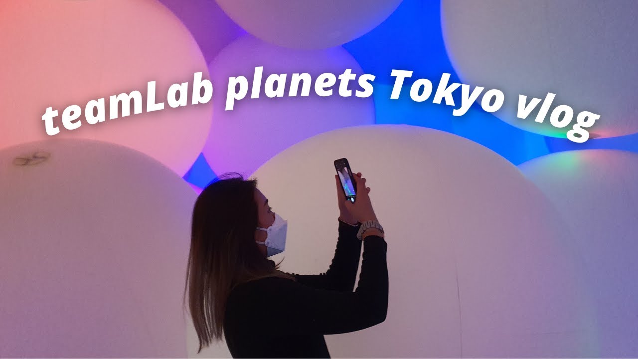 [eng/ind sub] Teamlab Planets Tokyo Vlog + blue bottle coffee vending machine ?
