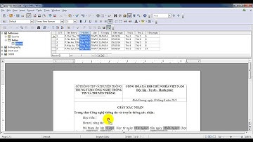 Trộn thư trong OpenOffice Writer