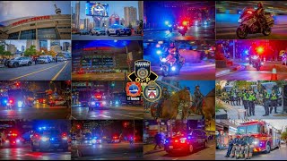 ⁴ᴷ Toronto: Emergency Vehicles Around The Rogers Centre For Game 2 - MLB World Series - 2025