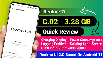 Realme 7i New Update C.02 😱 Quick Review UI 2.0 Based On Android 11 Trail Update Official Released