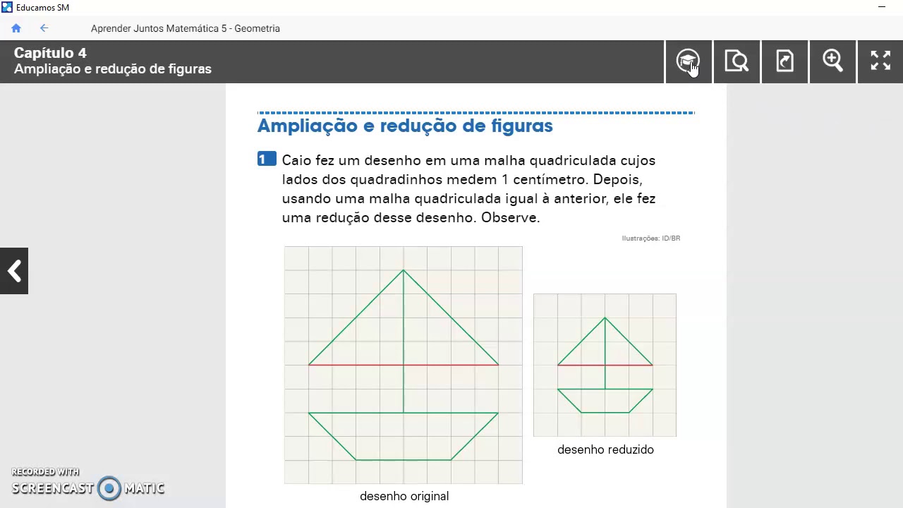 LIVRO P. 84 e 85 Ampliação e redução de figuras YouTube LIVRO P. 84 e 85 Ampliação e redução de figuras YouTube