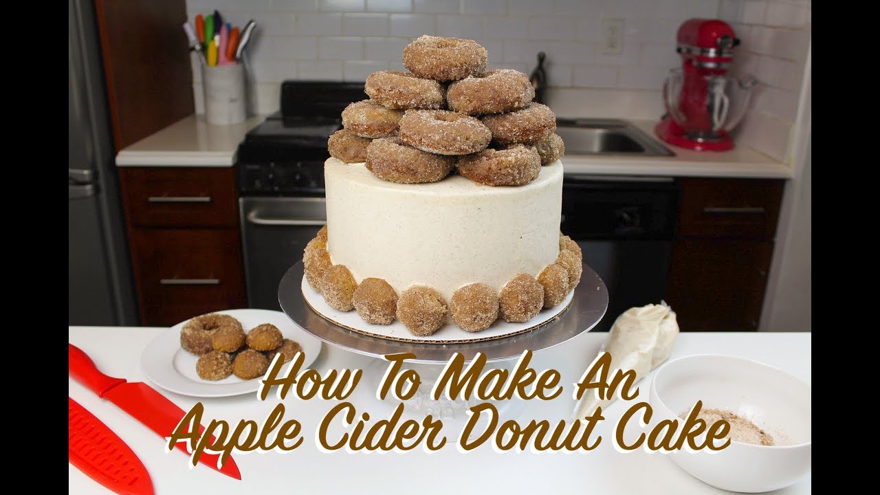 chelsweets, cake tutorials, cake ideas, buttercream, apple cider donut cake...