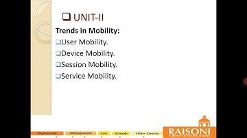 CS- Cyber Security-BE CSE-IT- Trends in Mobility