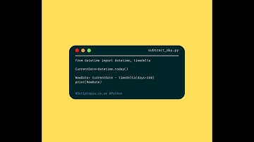 Python Datetime - Subtract day from date