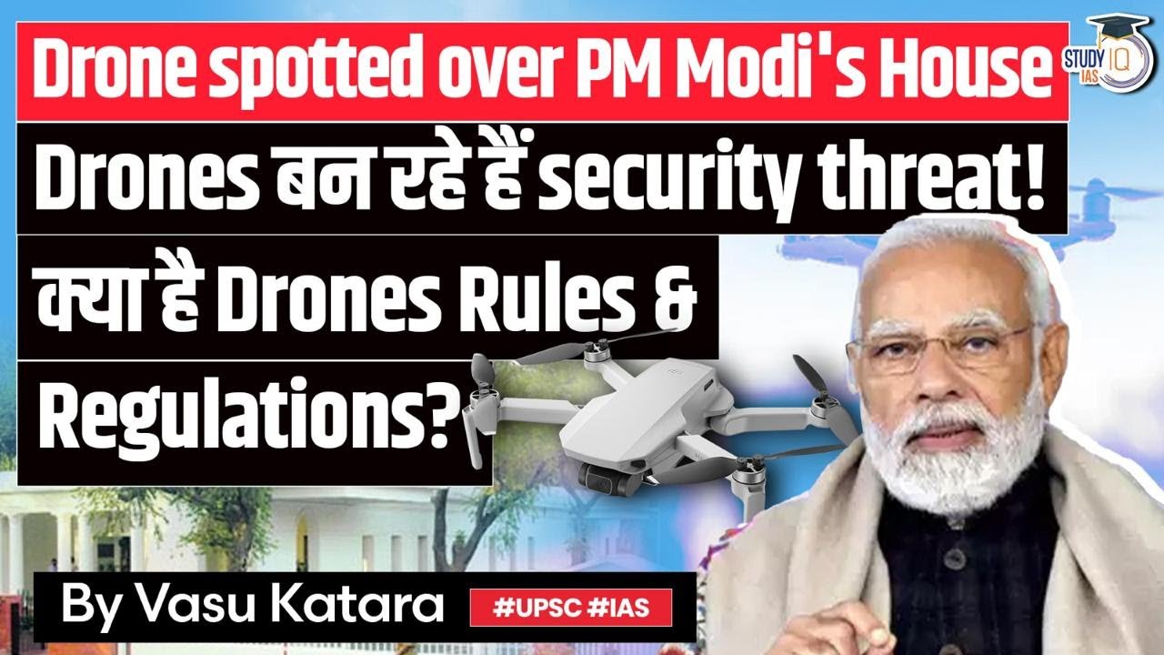 Drone Spotted Near PM Modi's Residence Security Breach Alert Drone