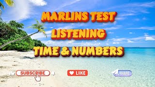 Marlins Test For Seafarer - Listening - Time & Numbers