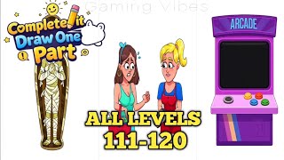 Complete it - Draw One Part Level 111 112 113 114 115 116 117 118 119 120 Walkthrough Solution screenshot 3