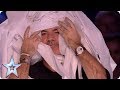 Marty putz covers simon cowell in toilet roll  auditions week 1  britains got talent 2018