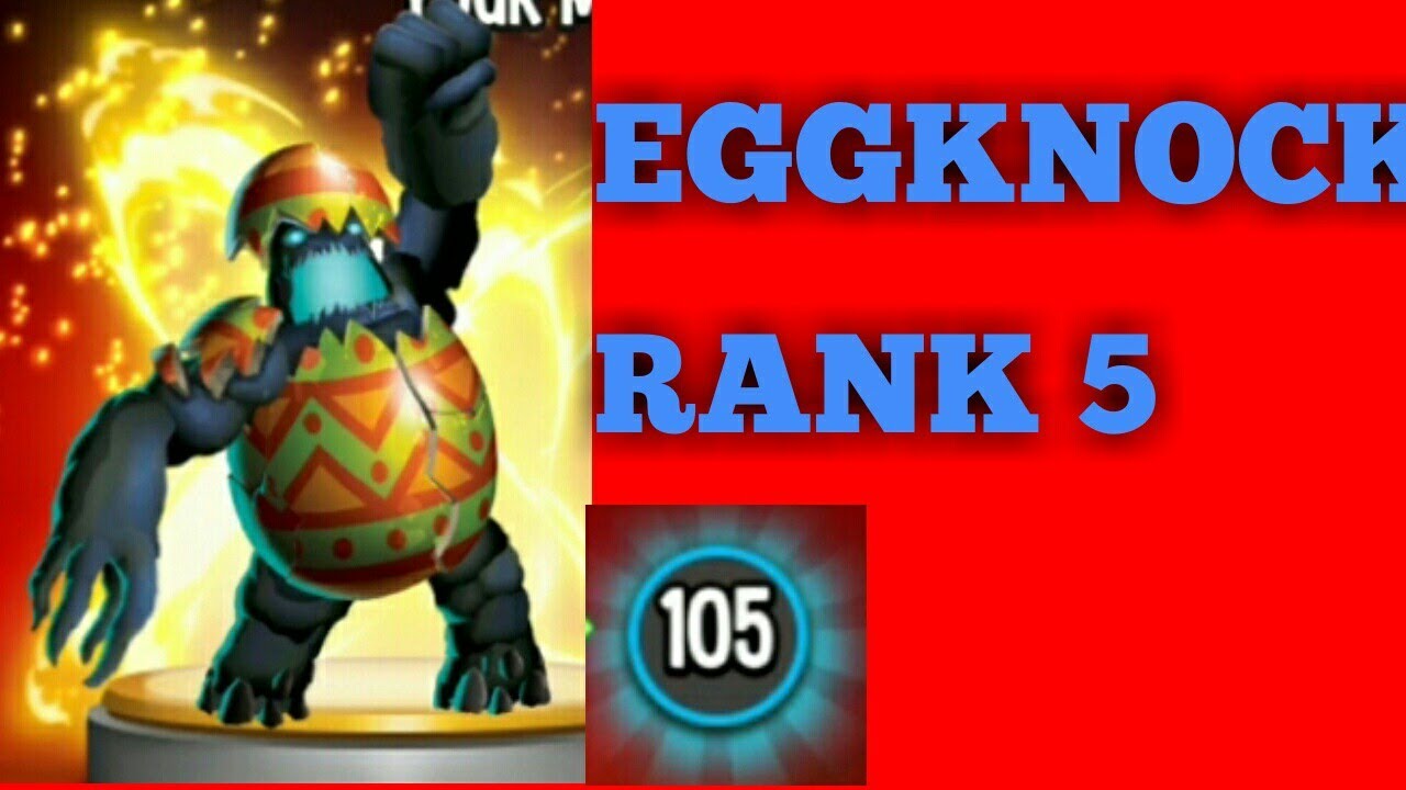 Monster Legends # 374 EGGKNOCK LEVEL 105 ( RANK 5 ) - YouTube