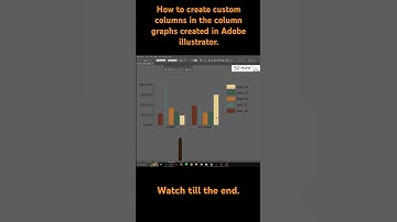 How to create custom columns in the column graphs created in Adobe illustrator.