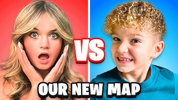 I 1v1 My Sister on OUR NEW FORTNITE MAP for 25,000 V-Bucks!