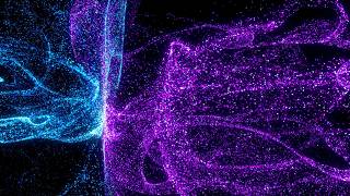 🎬 4K Screensaver – Neon Particle Nebula | Abstract Loop (No Audio)