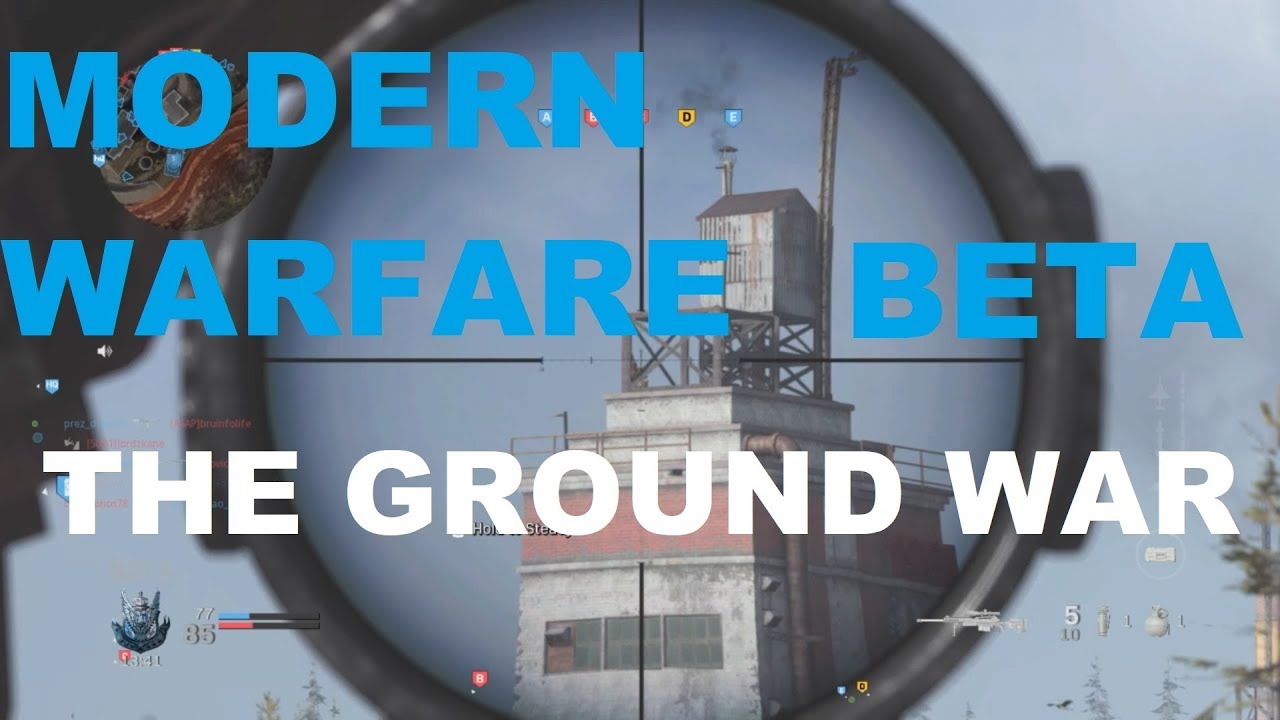 Modern Warfare Beta : Playing Ground War!