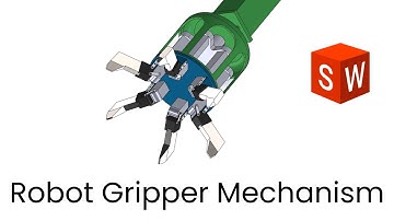 6 Jaw Robot Gripper Mechanism   Solidworks Project