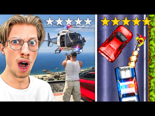 J'ai Survécu aux 5 Etoiles de Police dans TOUS les GTA !