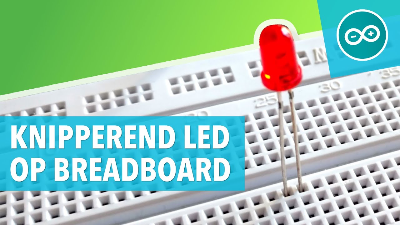 nieuws Christian Parasiet 🇳🇱 KNIPPEREND LED OP BREADBOARD - Arduino les #2 - YouTube
