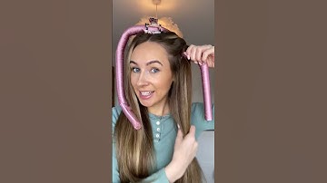 Heatless curler tutorial! This is the best method I