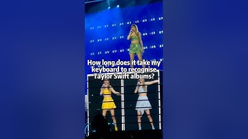 How Long Does It Take My Keyboard To Recognise TS Albums? | #taylorswift #fyp #shorts #viral
