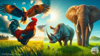 Cute Little Animals: Seagull, Rhinoceros, Elephant, Eagle, Chicken - Lovely Animal Sounds by Wild Animal Sounds 2,040 views 6 days ago 32 minutes