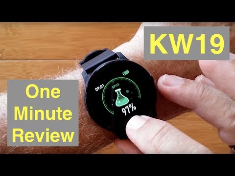 RUNDOING KW19 Ultra-Thin Multi-Sport Blood Pressure Smartwatch: One Minute Overview