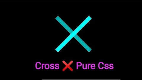 Creating Cross Mark or Cut Sign Using Css only - Using Div Styling - Creating Icons with Css