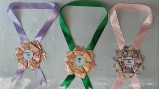 Budget friendly 6 na piraso lang kailangan #paano gumawa ng money garland #diy graduation garland