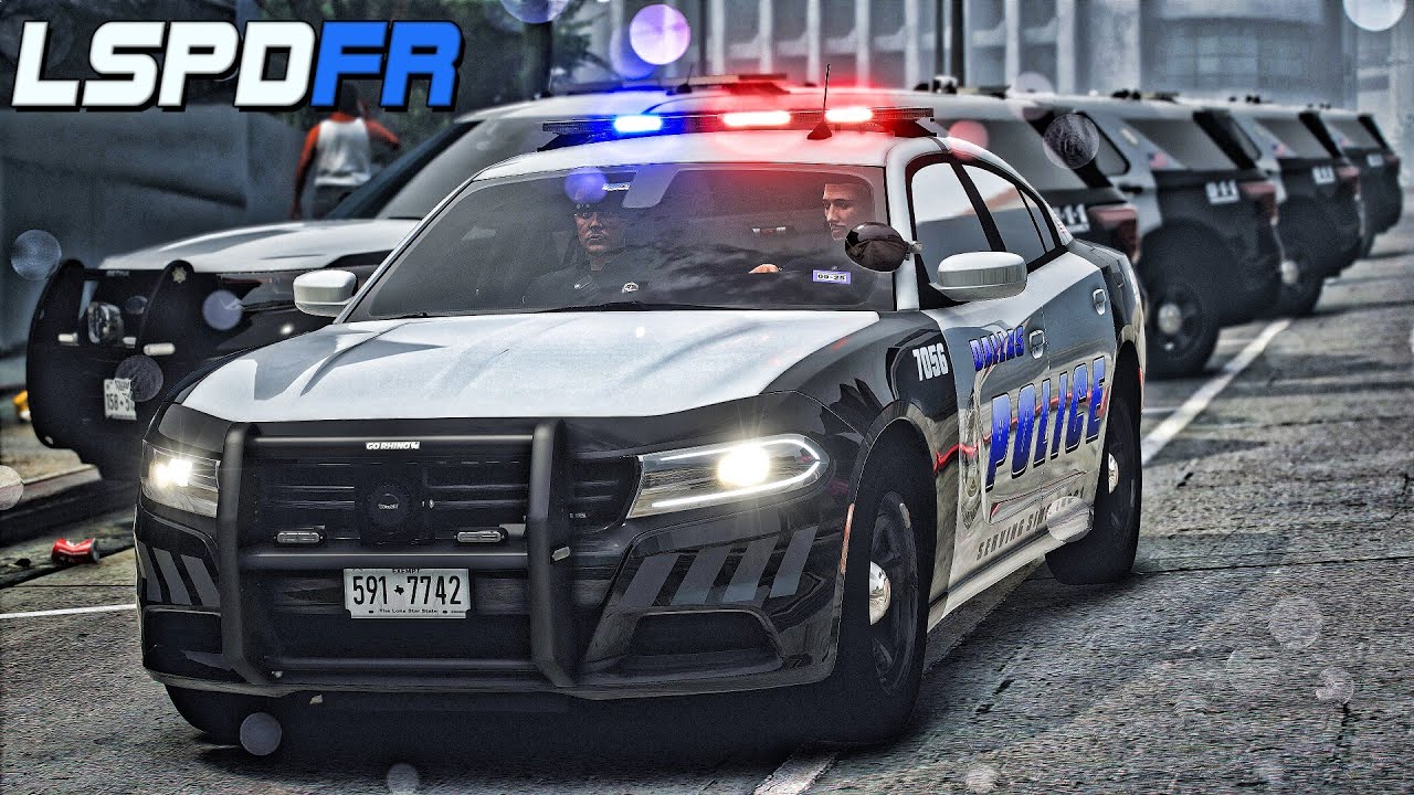 GTA 5 MODS LSPDFR ||DALLAS PD CHARGER || GTA 5 RP CITY PATROL