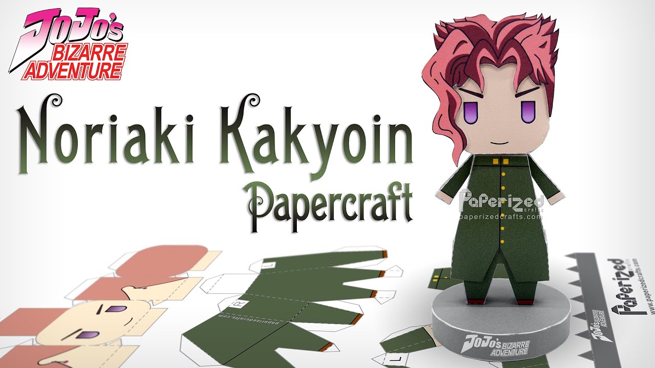 JoJo's Bizarre Adventure Noriaki Kakyoin Paperized YouTube