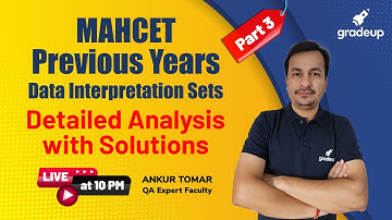 MAHCET Previous Year DI Sets Detailed Analysis with Solution | CET 2021 | Part-3 | Gradeup