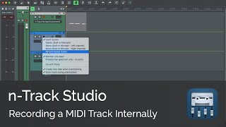 How to Internally Record a MIDI instrument to An Audio Track | n-Track Studio