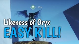 Destiny 2 - Likeness of Oryx EASY KILL & TRIUMPHS!