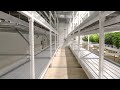 Mobile Vertical Racking Mechanical Drive Aisle Open