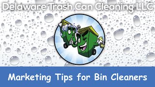 Delaware Trash Can Cleaning, Marketing Talk. #trashcancleaning #bincleaning