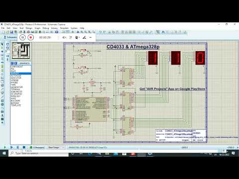 CD4033 Johnson Counter AVR  AVR Projects App Demonstration
