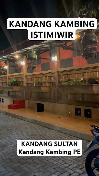 KANDANG KAMBING BAK HOTEL BINTANG LIMA | Kandang Mewah berisi kambing PE